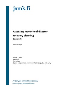 case study on disaster recovery planning